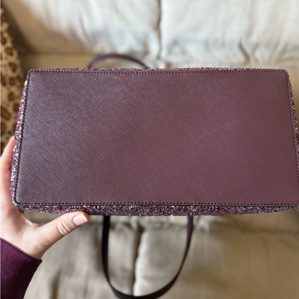Kate Spade Burgundy and Pink Glitter Tote - Picture 7 of 7